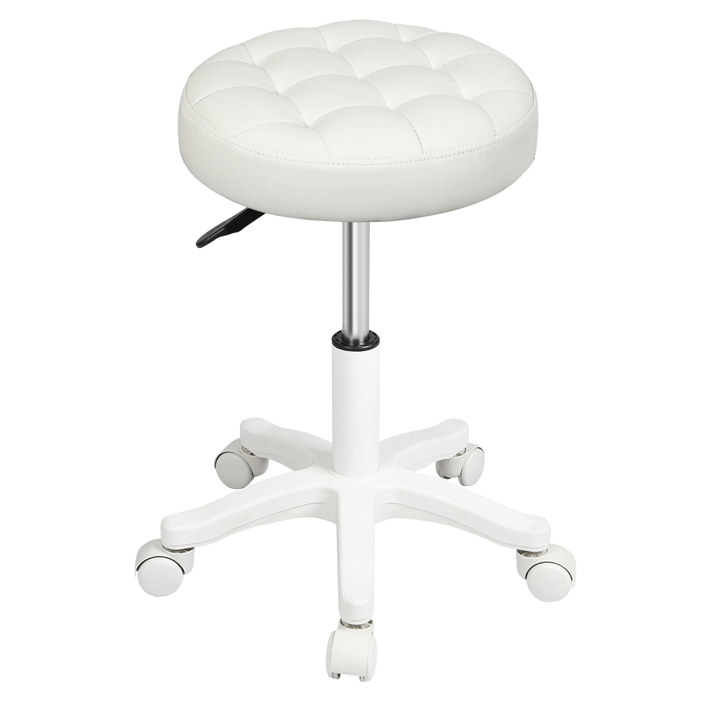 Levede Bar Stools Rolling Salon Chairs Swivel Stool Adjustable Height Work SPA - Picture 10 of 35