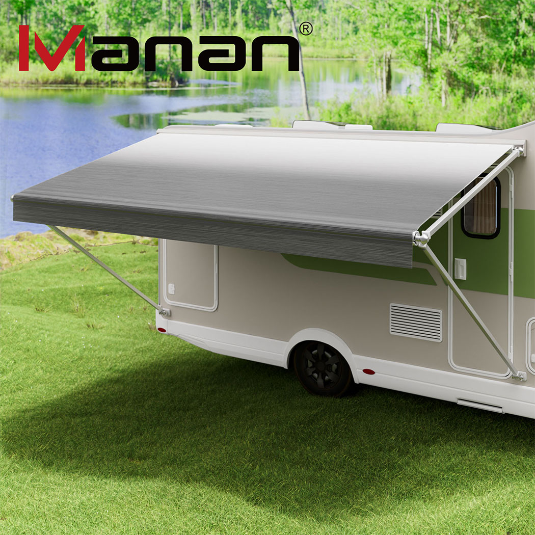 Manan Caravan Awning Replacement Vinyl RV Fabric 14FT-18FT Shading Roll Out Suit - Picture 71 of 72