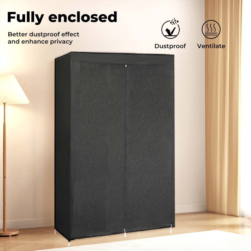 Levede Portable Clothes Closet Wardrobe Large Storage Cabinet Organiser Shelf - Picture 16 of 34