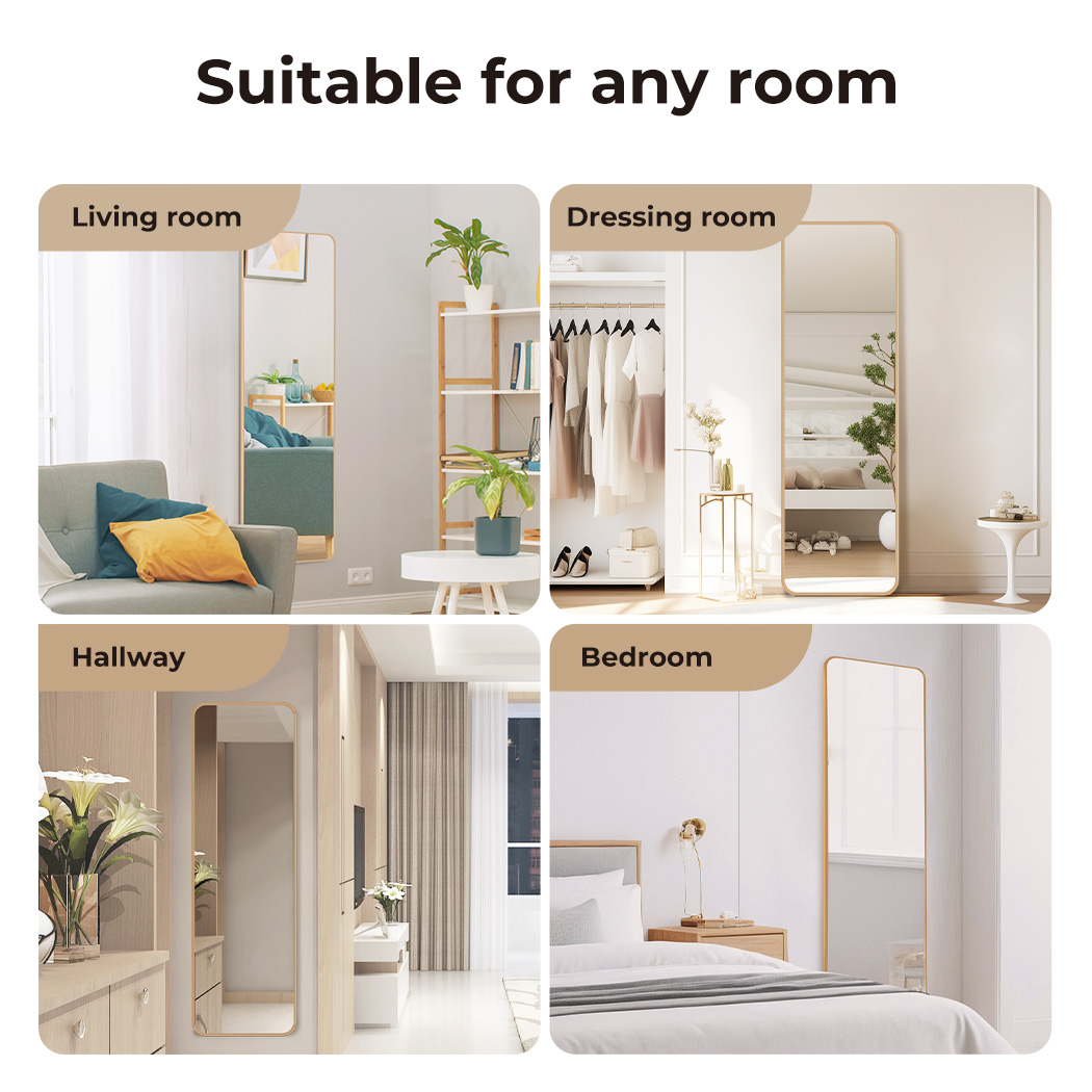 Yezi Full Length Mirror Wall Mounted Hanging Dressing Mirror Home Decor Bedroom - Picture 20 of 32