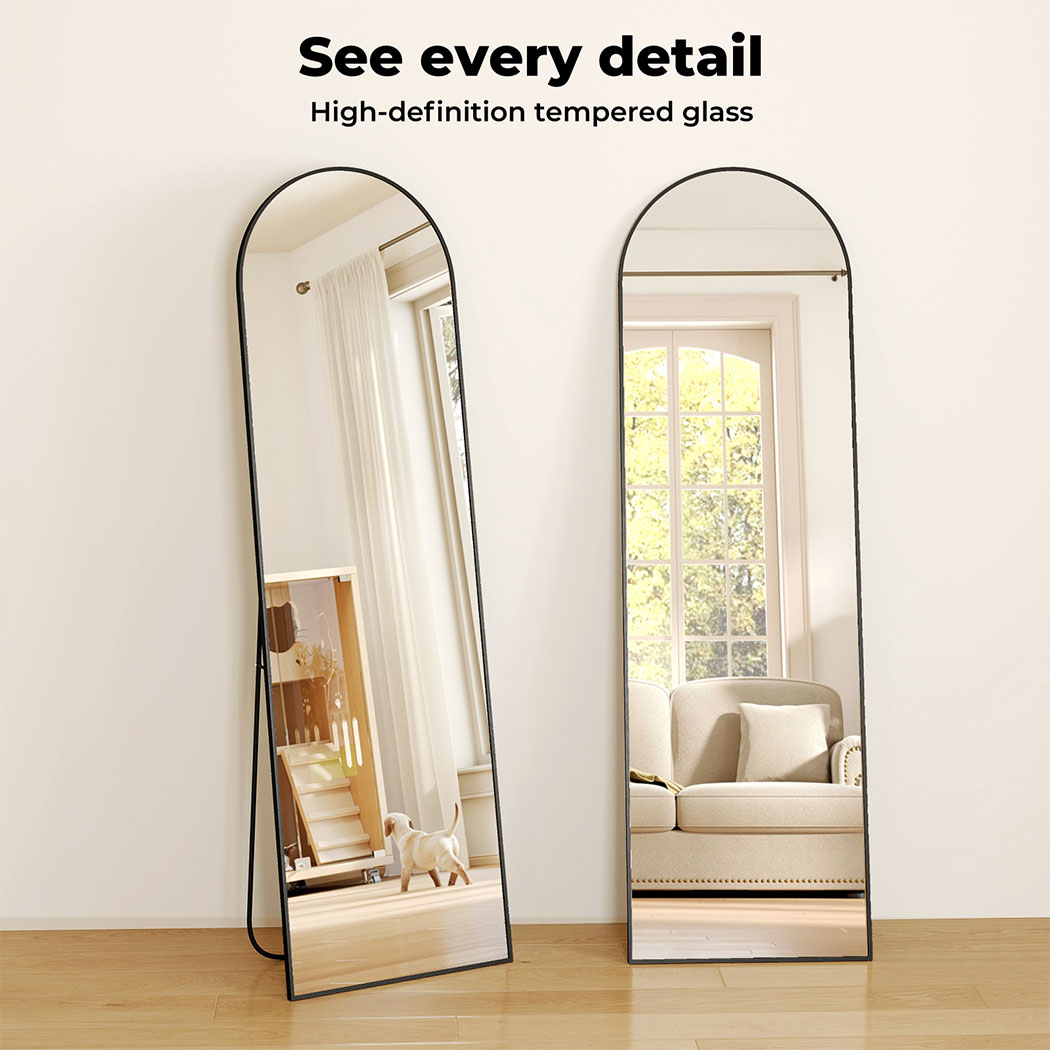 Yezi 165X60CM Full Length Mirror Floor Standing Wall Mounted Mirror Home Decor - Picture 14 of 36