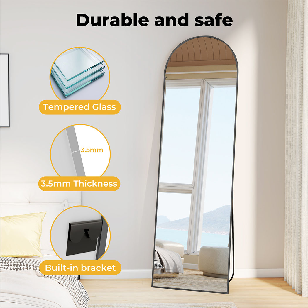 Yezi 165X60CM Full Length Mirror Floor Standing Wall Mounted Mirror Home Decor - Picture 19 of 36