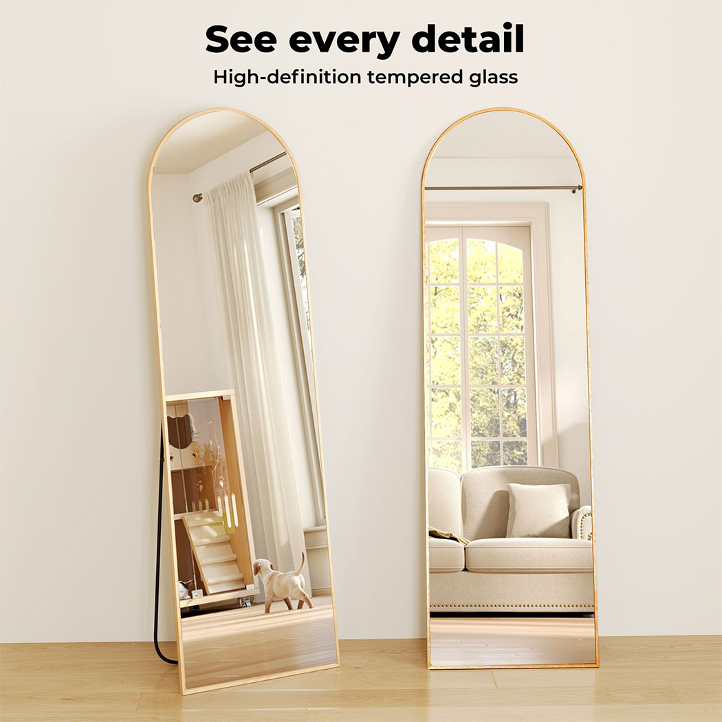 Yezi 165X60CM Full Length Mirror Floor Standing Wall Mounted Mirror Home Decor - Picture 26 of 36