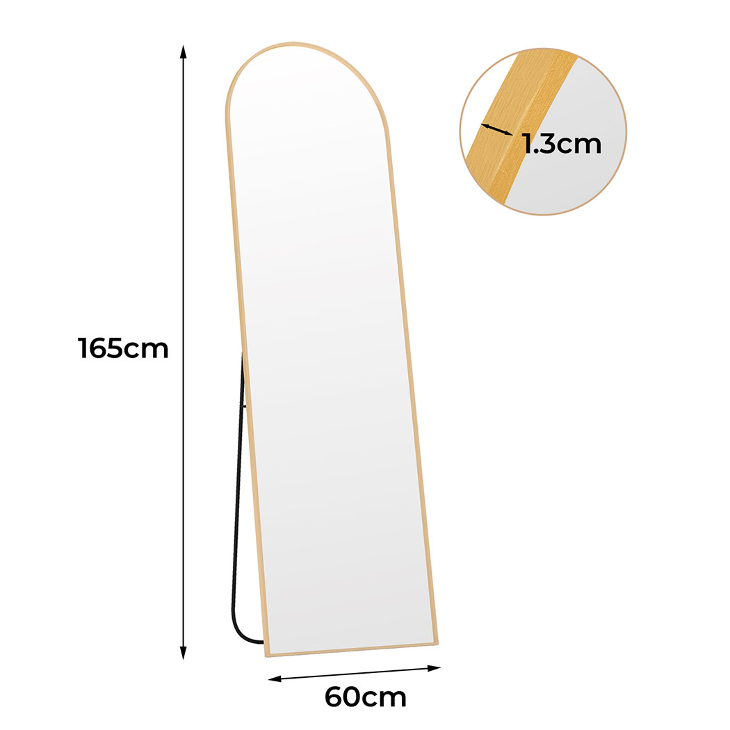Yezi 165X60CM Full Length Mirror Floor Standing Wall Mounted Mirror Home Decor - Picture 34 of 36