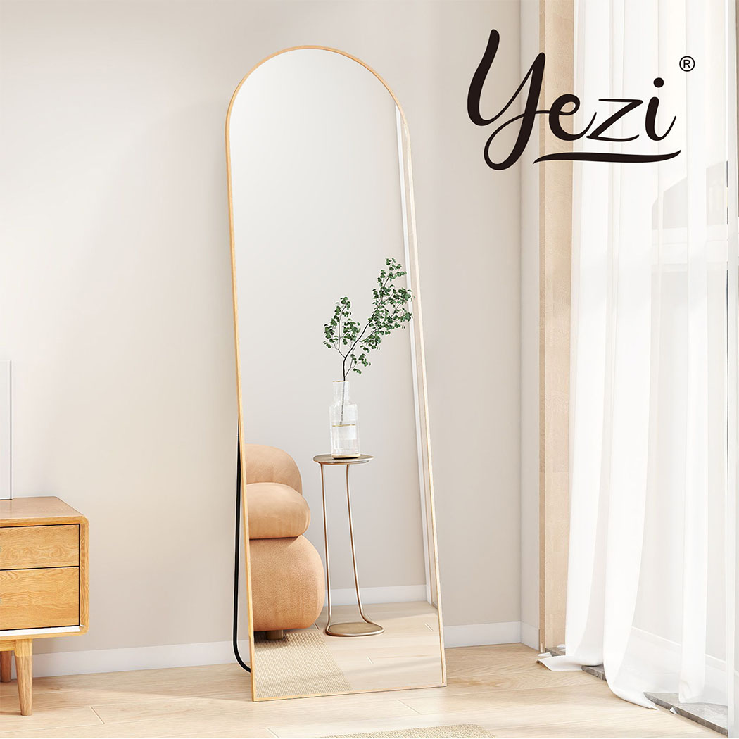 Yezi 165X60CM Full Length Mirror Floor Standing Wall Mounted Mirror Home Decor - Picture 35 of 36