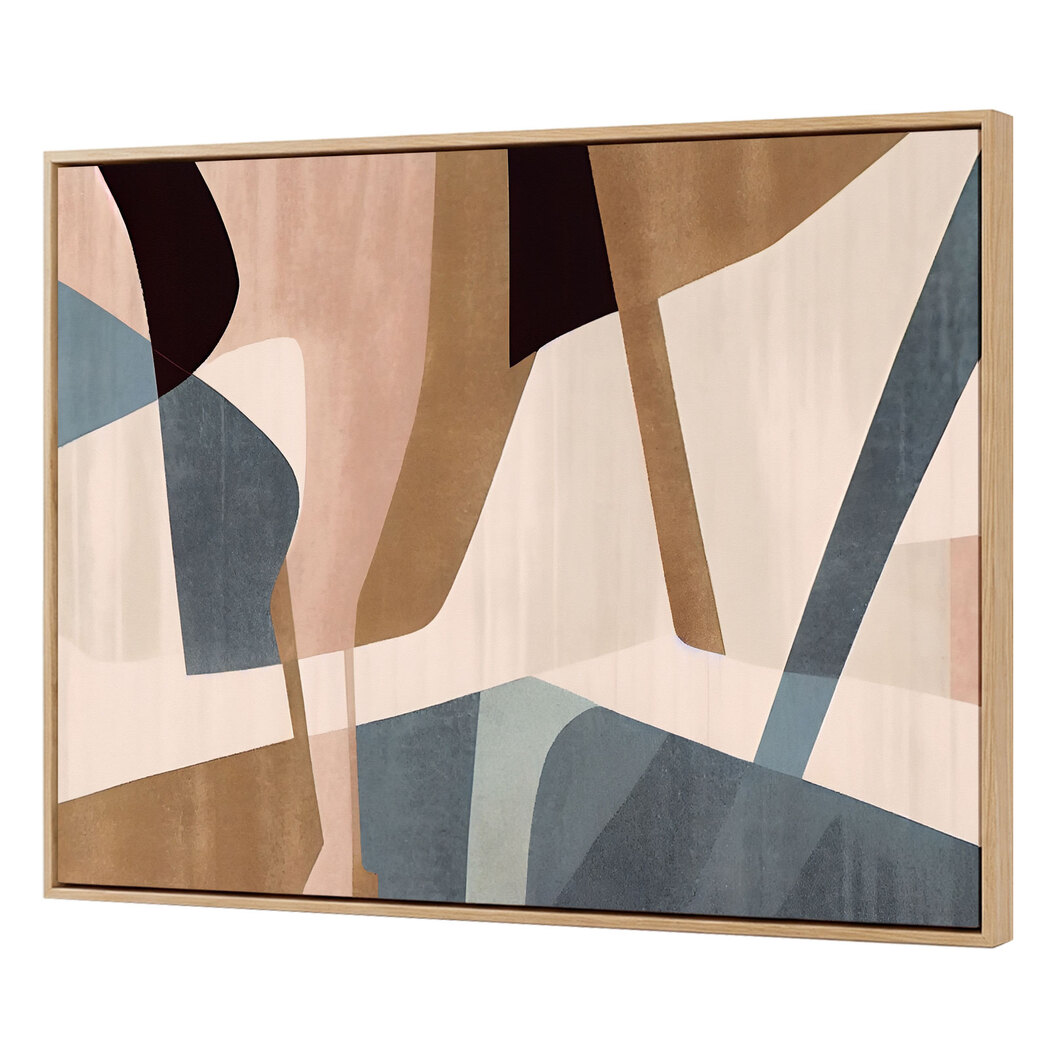 Yezi Wall Art Canvas Modern Abstract 70×100cm Framed Artwork Home Office Decor