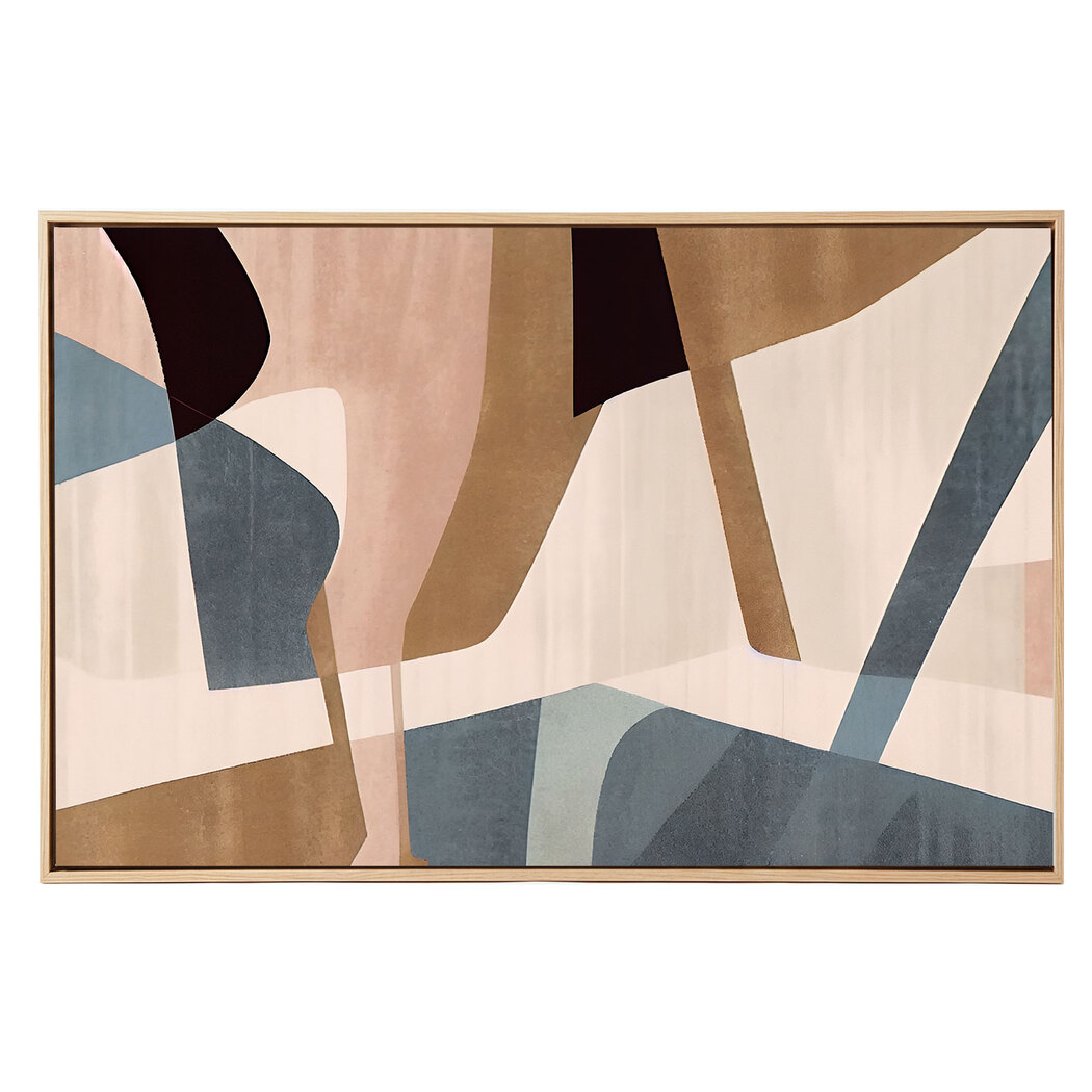 Yezi Wall Art Canvas Modern Abstract 70×100cm Framed Artwork Home Office Decor detail