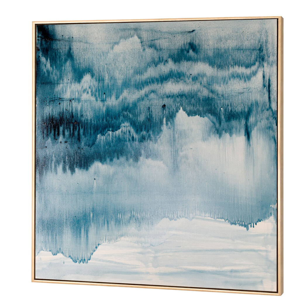 Yezi Wall Art Canvas Modern Abstract 80×80cm Framed Artwork Home Office Decor