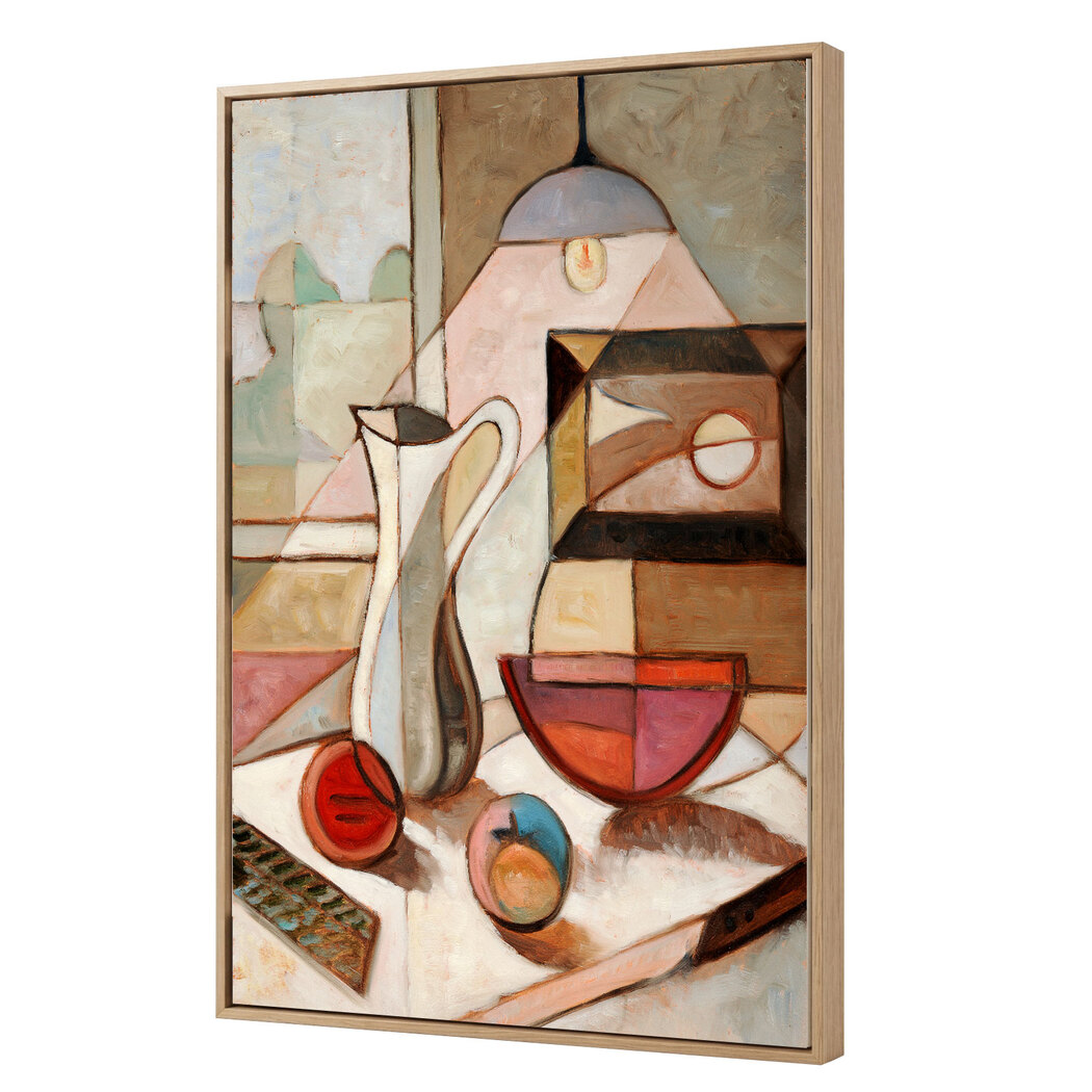 Yezi Modern Wall Art Canvas Abstract 70×100cm Framed Artwork Home Office Decor