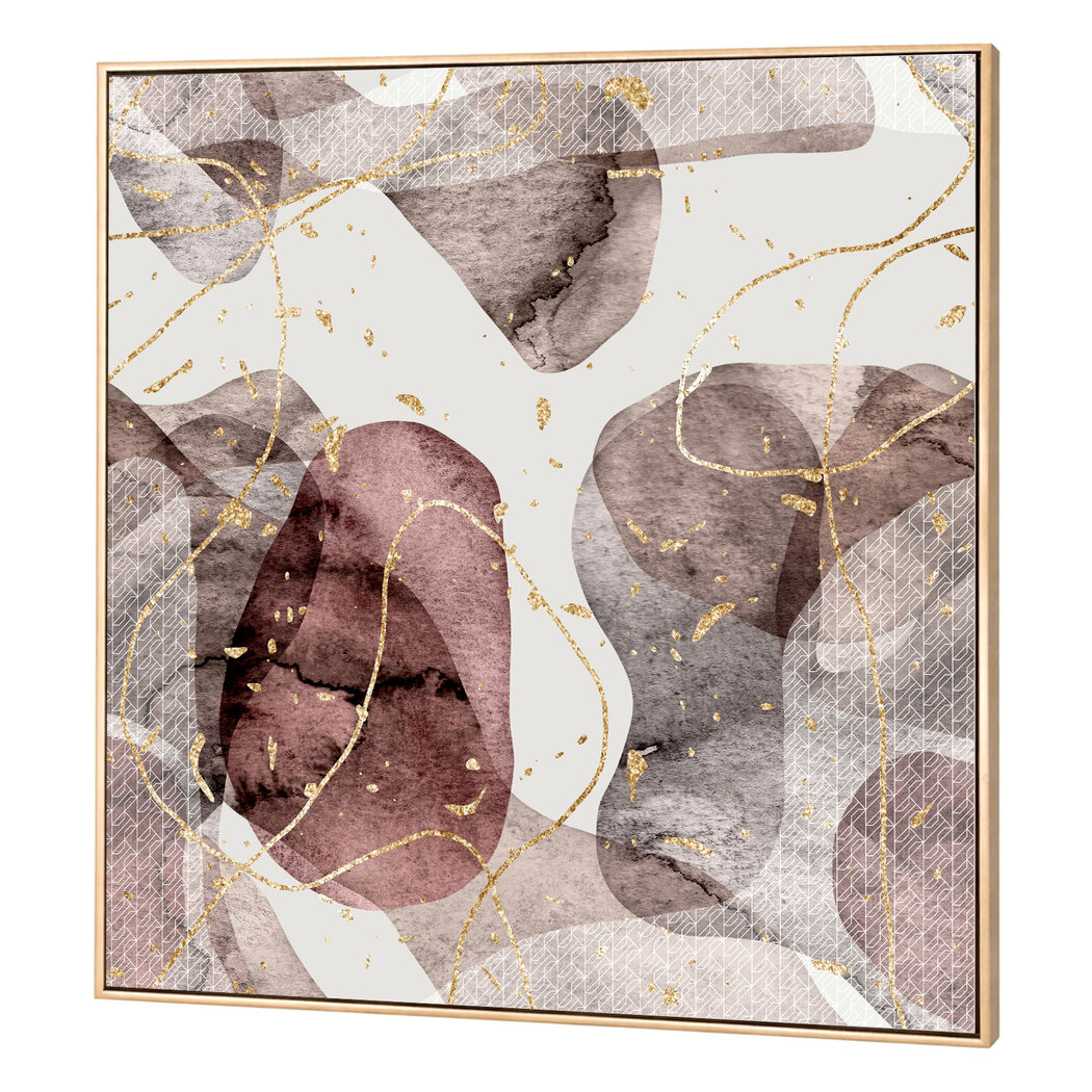 Yezi Wall Art Canvas Abstract 80×80cm Modern Framed Artwork Home Office Decor