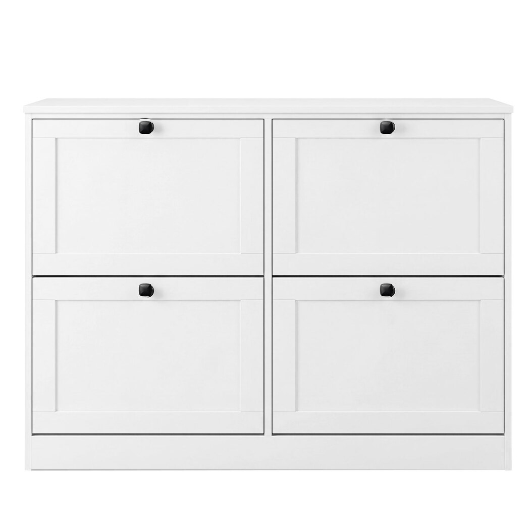 Levede Shoe Cabinet 4 Flip Drawers Vertical Storage Rack Organiser Entryway detail