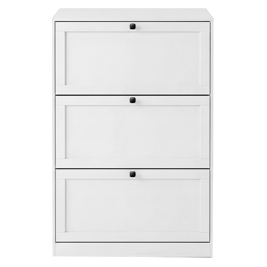 Levede Shoe Cabinet 3 Flip Drawers Adjustable Shelf Shoe Organiser Storage Rack detail