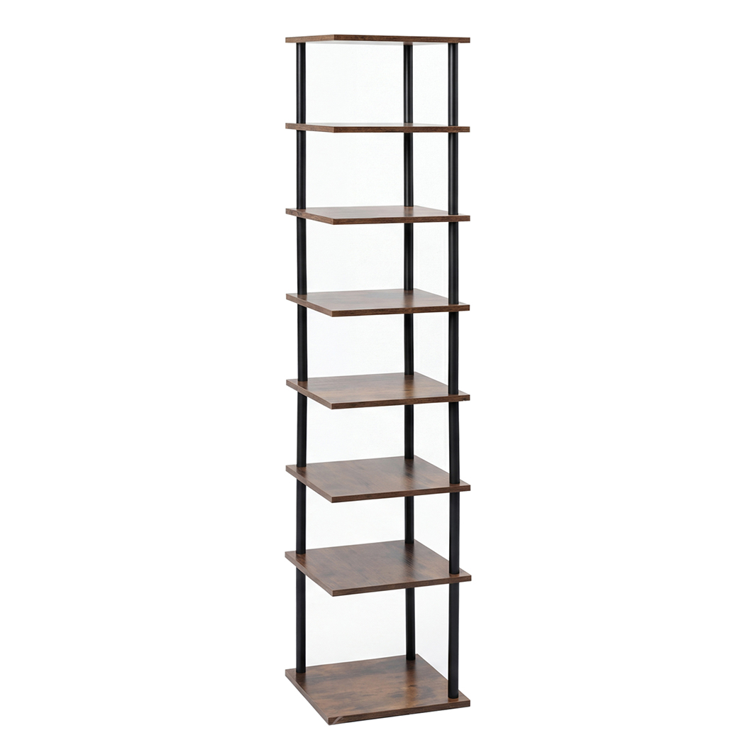 Levede Vertical Shoe Rack 8-Tier Space Saving Narrow Corner Organiser Storage