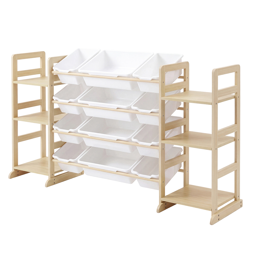 Levede Kids Toy Box Organiser 12 Bins 6 Shelves Display Storage Rack Playroom
