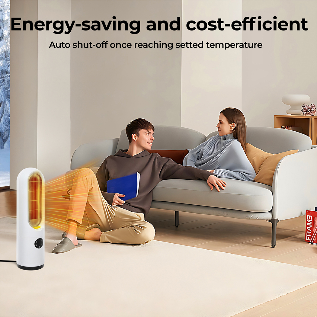 Spector Electric Heater Ceramic Tower Portable Oscillating Remote Control 1200W - Picture 15 of 36