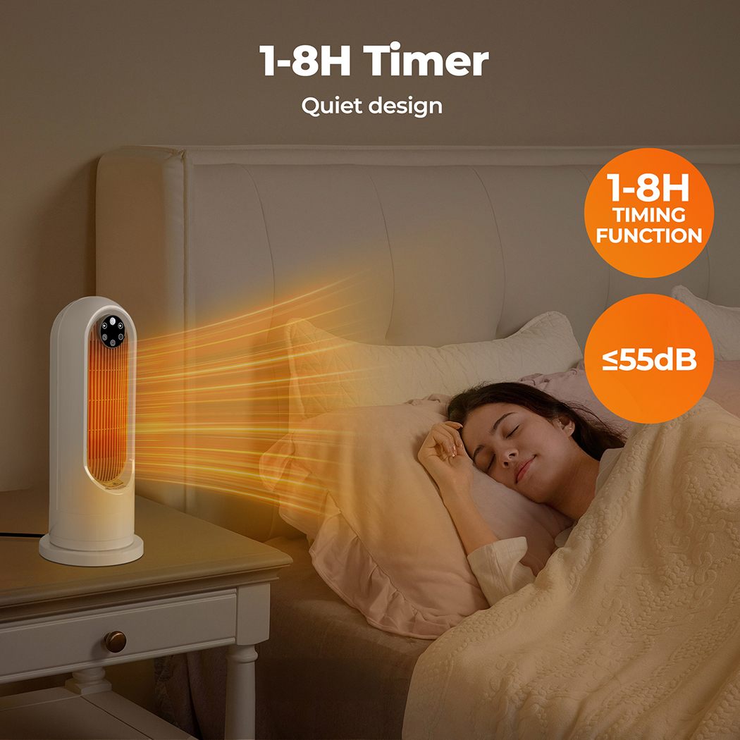 Spector Electric Heater Ceramic Tower Portable Oscillating Remote Control 1200W - Picture 32 of 36