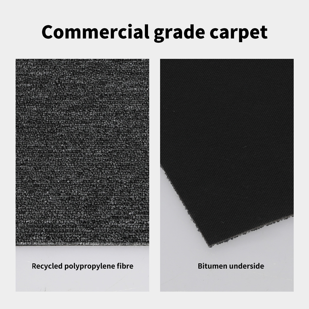 Marlow 20 Pcs Carpet Tiles 50x50cm Each Heavy Duty Commercial Office Flooring - Picture 96 of 113