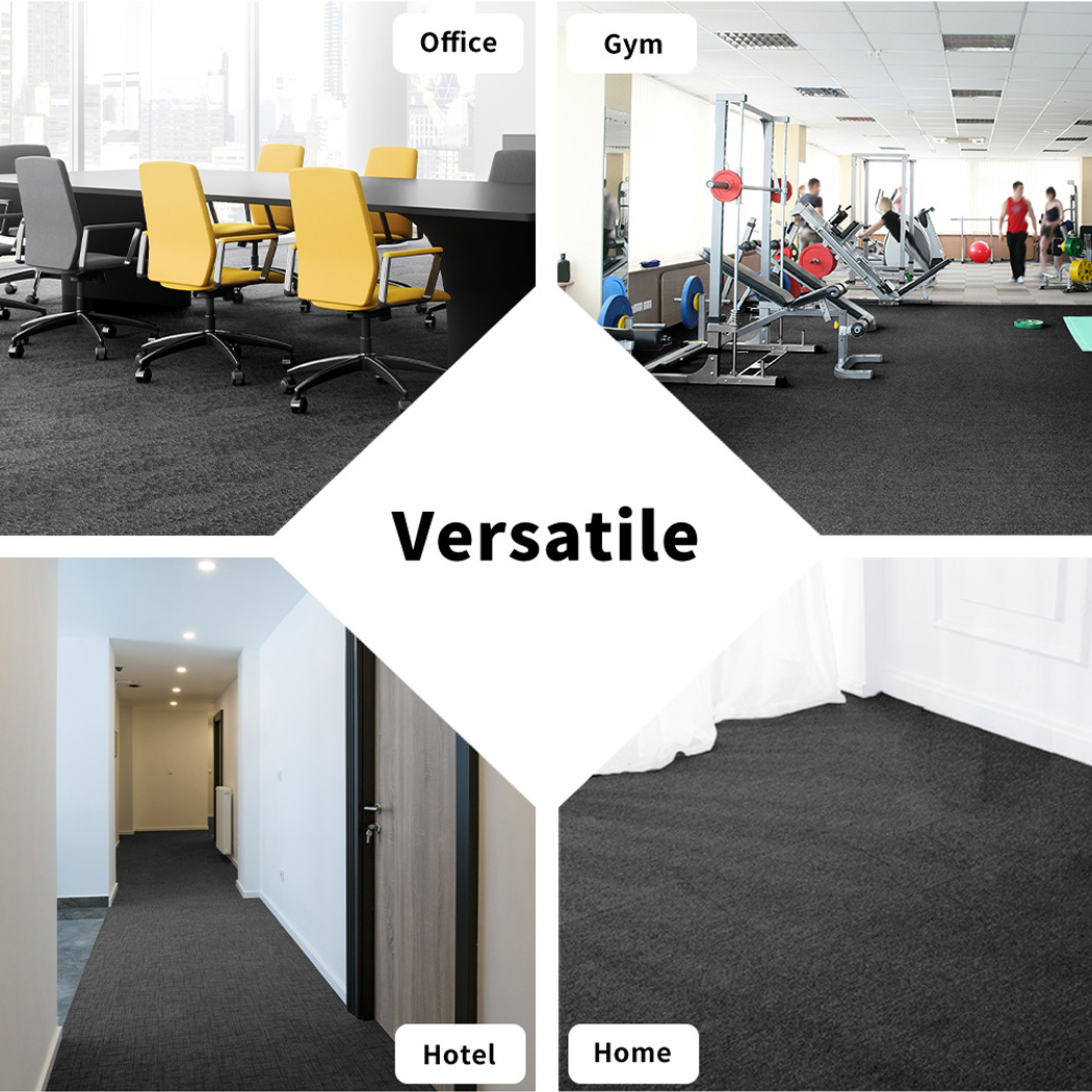 Marlow 20 Pcs Carpet Tiles 50x50cm Each Heavy Duty Commercial Office Flooring - Picture 100 of 113