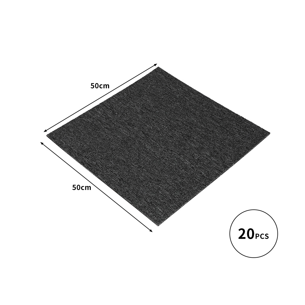 Marlow 20 Pcs Carpet Tiles 50x50cm Each Heavy Duty Commercial Office Flooring - Picture 101 of 113