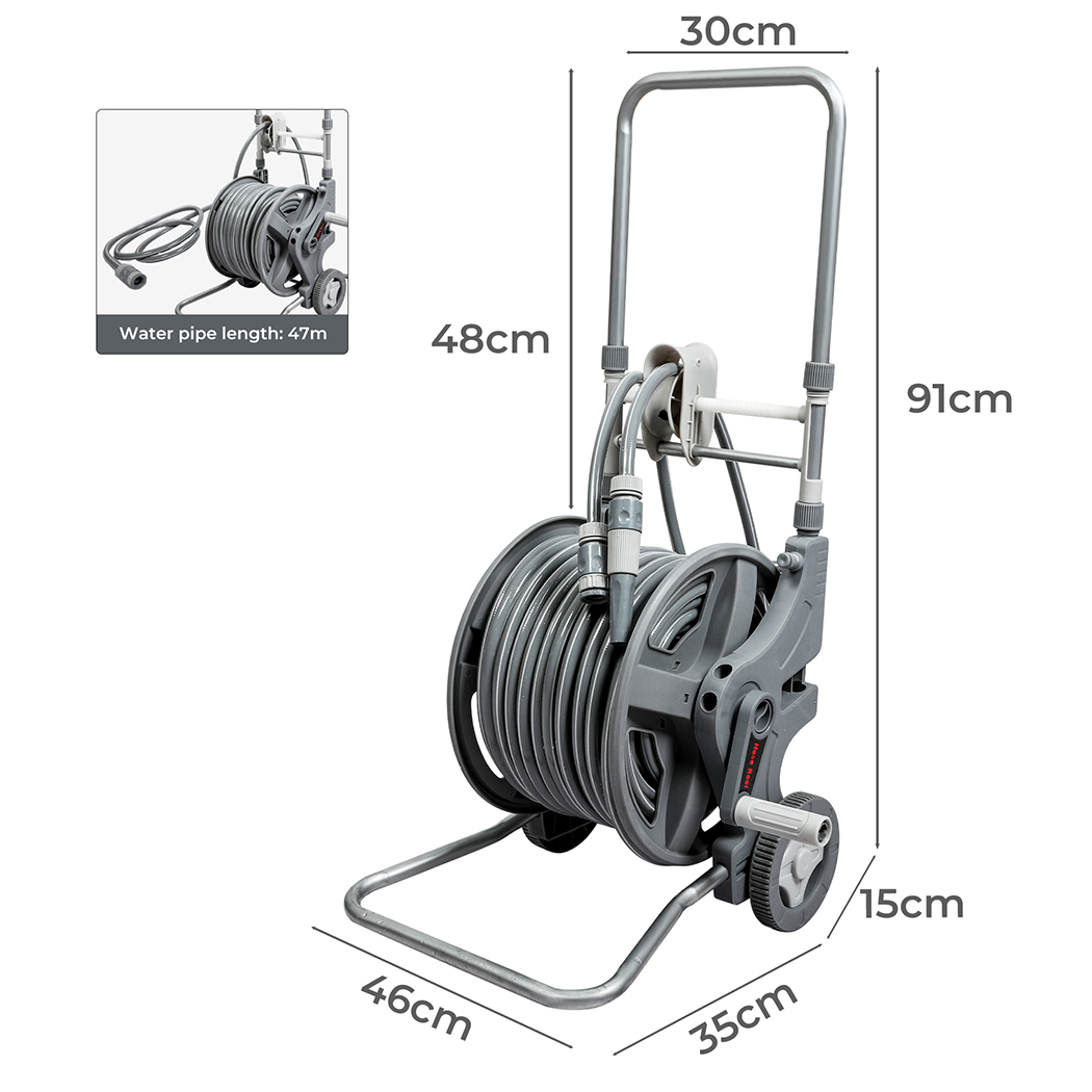 Traderight Retractable Hose Reel 1/2" X 20M/45M Garden Watering Car Washing - Picture 32 of 32