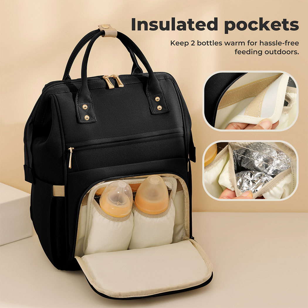 Bopeep Nappy Changing Bag Mummy Backpack Baby Diaper Bag Travel Waterproof - Picture 17 of 44