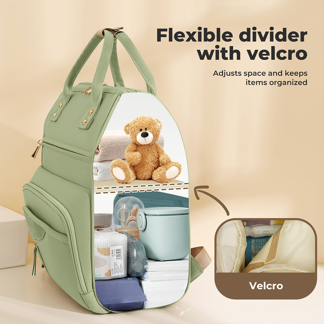 Bopeep Nappy Changing Bag Mummy Backpack Baby Diaper Bag Travel Waterproof - Picture 26 of 44