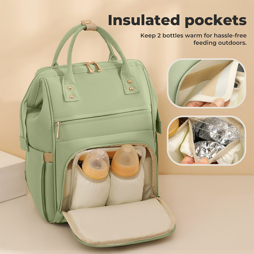 Bopeep Nappy Changing Bag Mummy Backpack Baby Diaper Bag Travel Waterproof - Picture 28 of 44