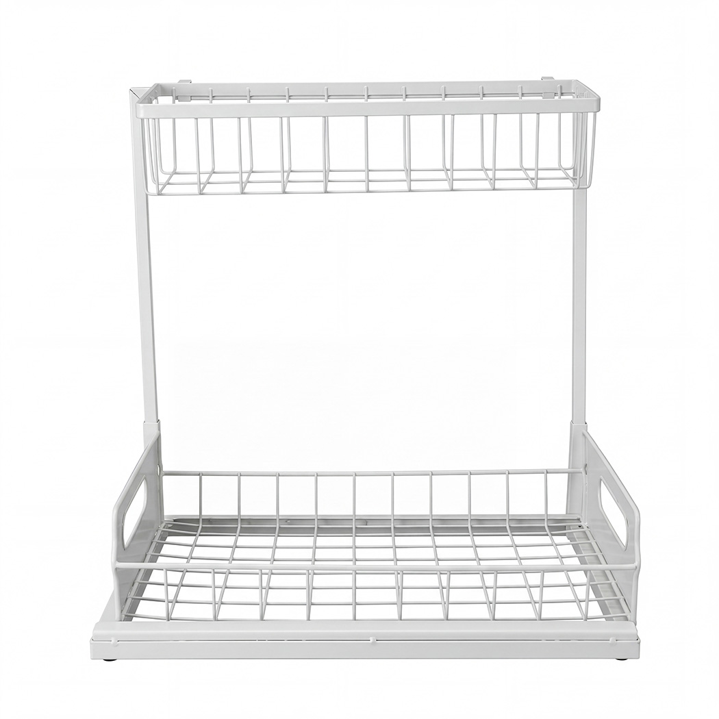 Toque Under Sink Storage Rack Kitchen Cabinet Organiser 2-Tier Shelving Home