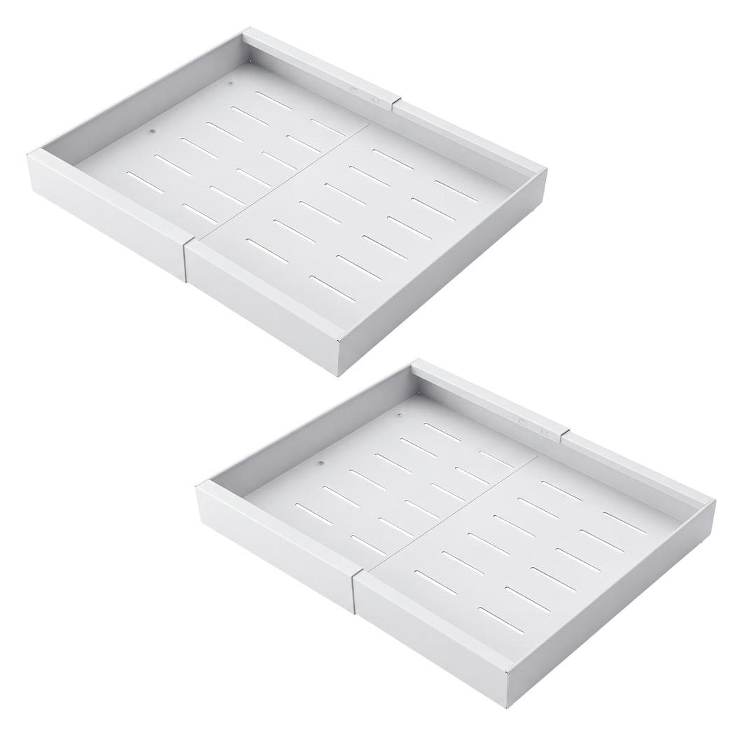 Toque Cabinet Organizer Drawer Shelf Pull Out 2Pcs Width-adjustable Kitchen