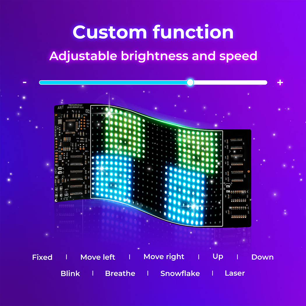 Emitto Car Window LED Light Dynamic Display Screen Panel APP Control Waterproof - Picture 15 of 33