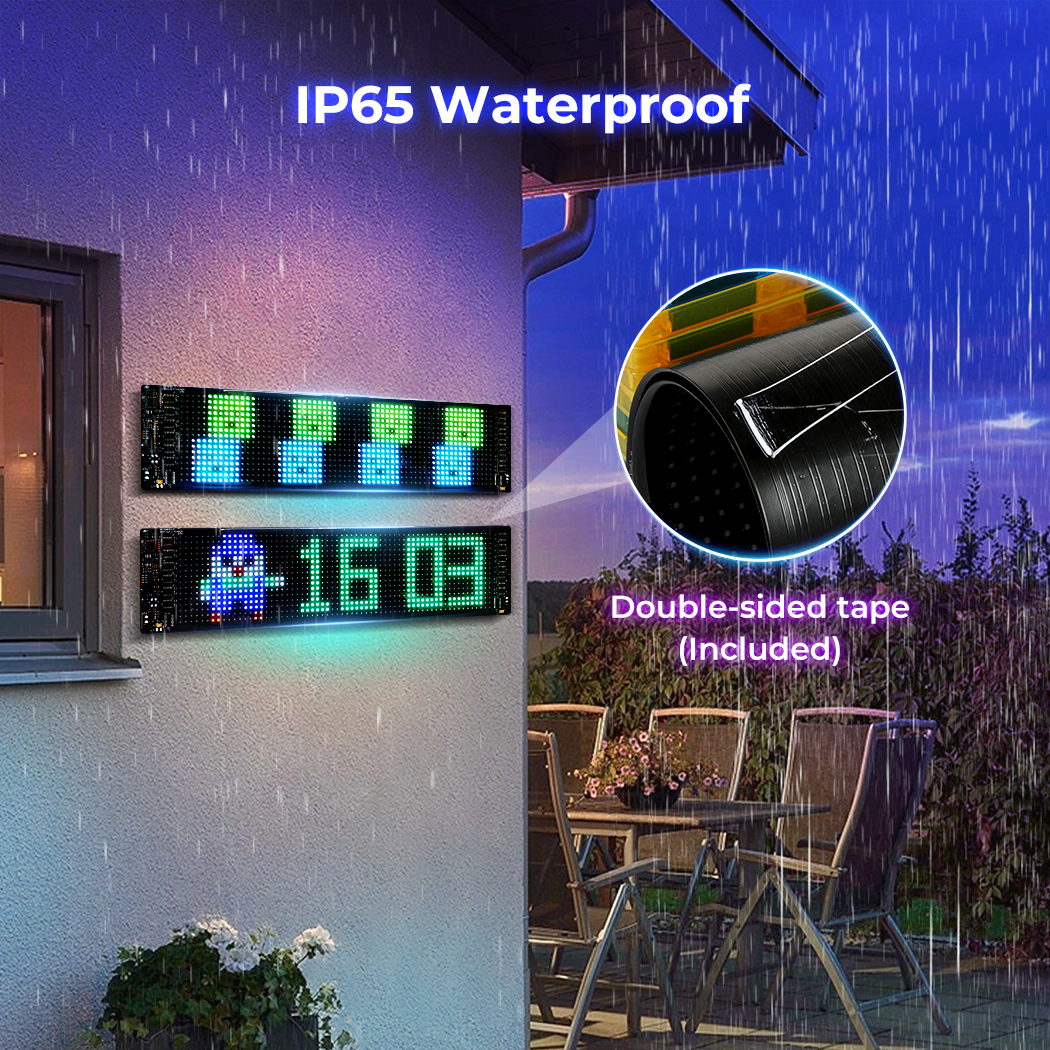 Emitto Car Window LED Light Dynamic Display Screen Panel APP Control Waterproof - Picture 28 of 33