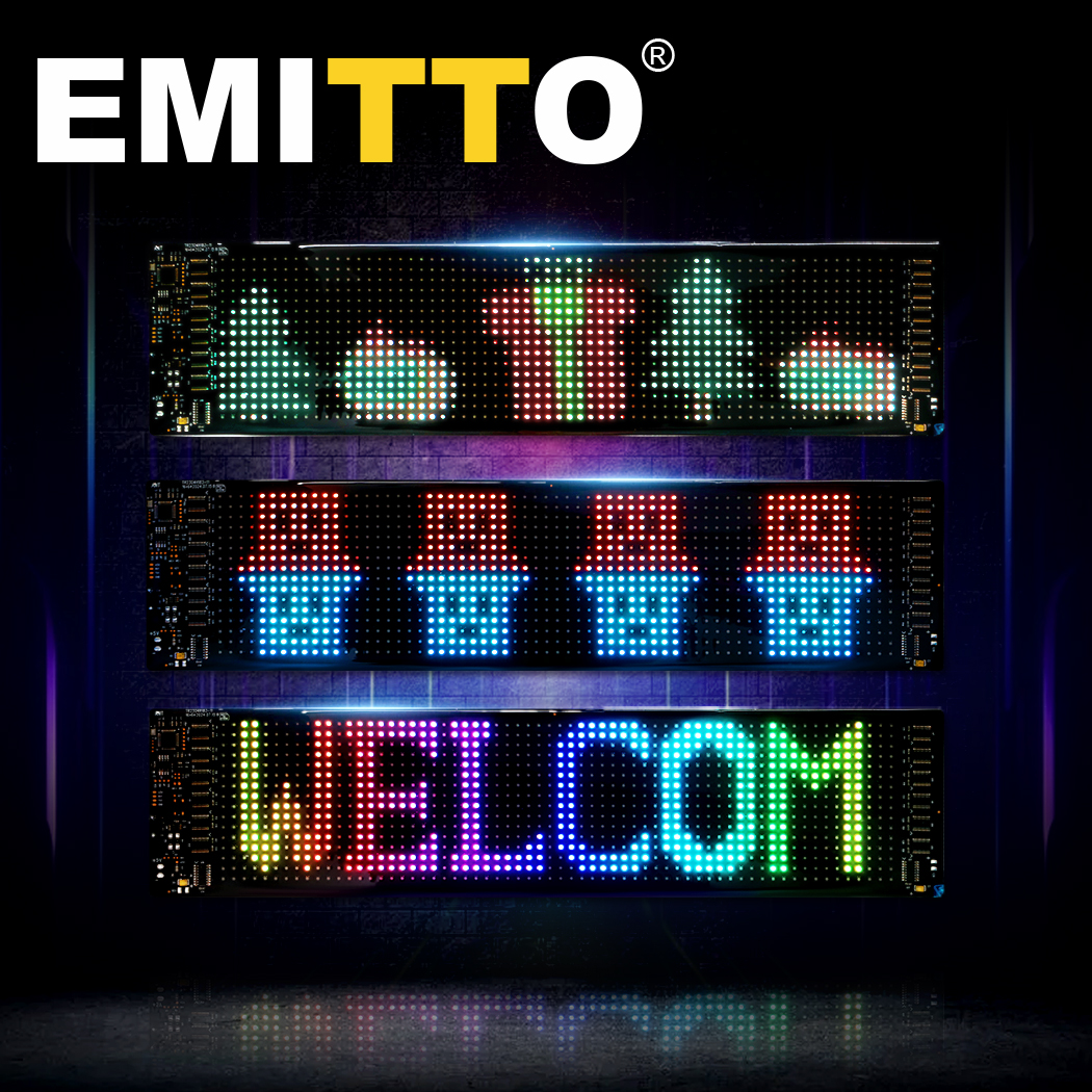 Emitto Car Window LED Light Dynamic Display Screen Panel APP Control Waterproof - Picture 32 of 33