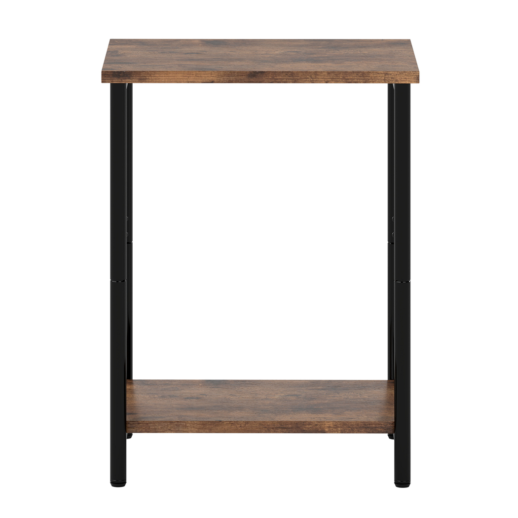 Levede Side Table 2-Tier Industrial Vintage End Table Storage Shelf Nightstand detail