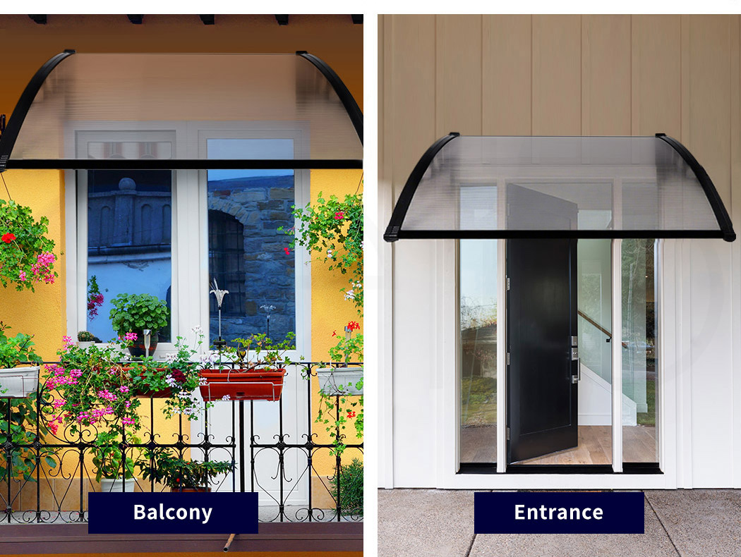 Mountview Window Door Awning Outdoor Canopy UV Patio Rain Cover DIY 1M X 1.2-6M - Picture 30 of 66