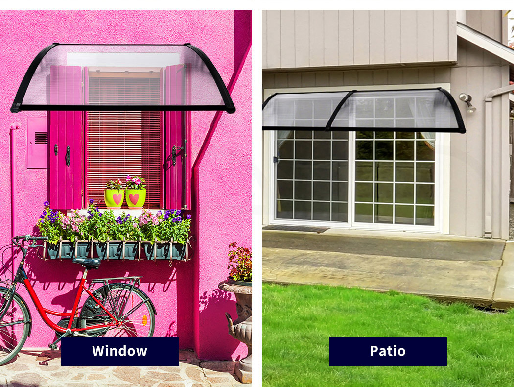 Mountview Window Door Awning Outdoor Canopy UV Patio Rain Cover DIY 1M X 1.2-6M - Picture 31 of 66