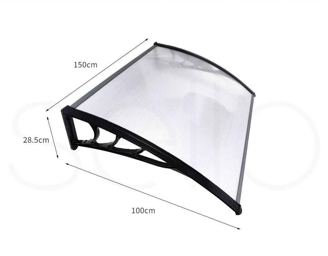 Mountview Window Door Awning Outdoor Canopy UV Patio Rain Cover DIY 1M X 1.2-6M - Picture 32 of 66