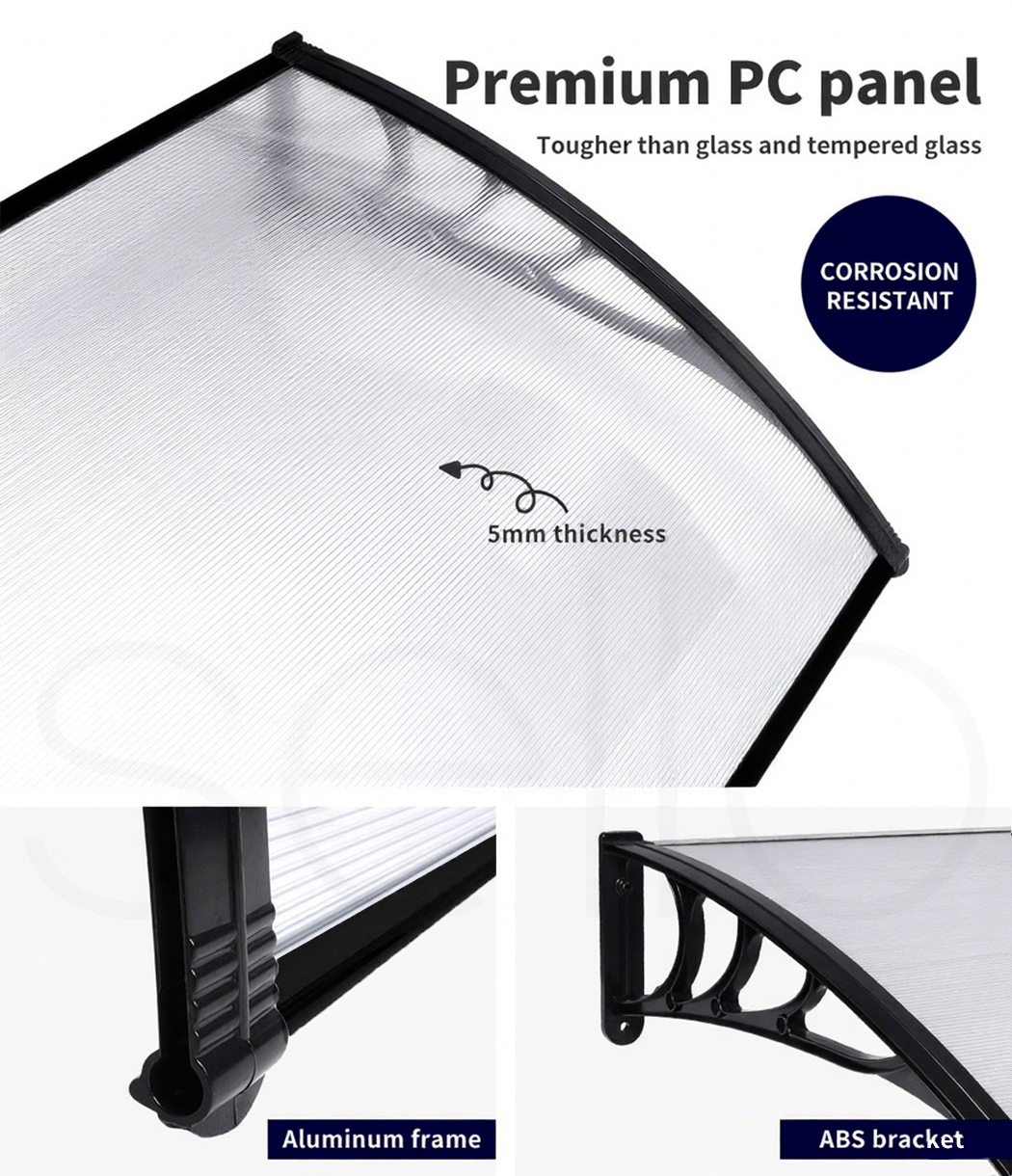 Mountview Window Door Awning Outdoor Canopy UV Patio Rain Cover DIY 1M X 1.2-6M - Picture 51 of 66