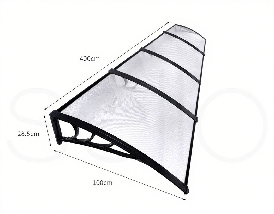 Mountview Window Door Awning Outdoor Canopy UV Patio Rain Cover DIY 1M X 1.2-6M - Picture 54 of 66