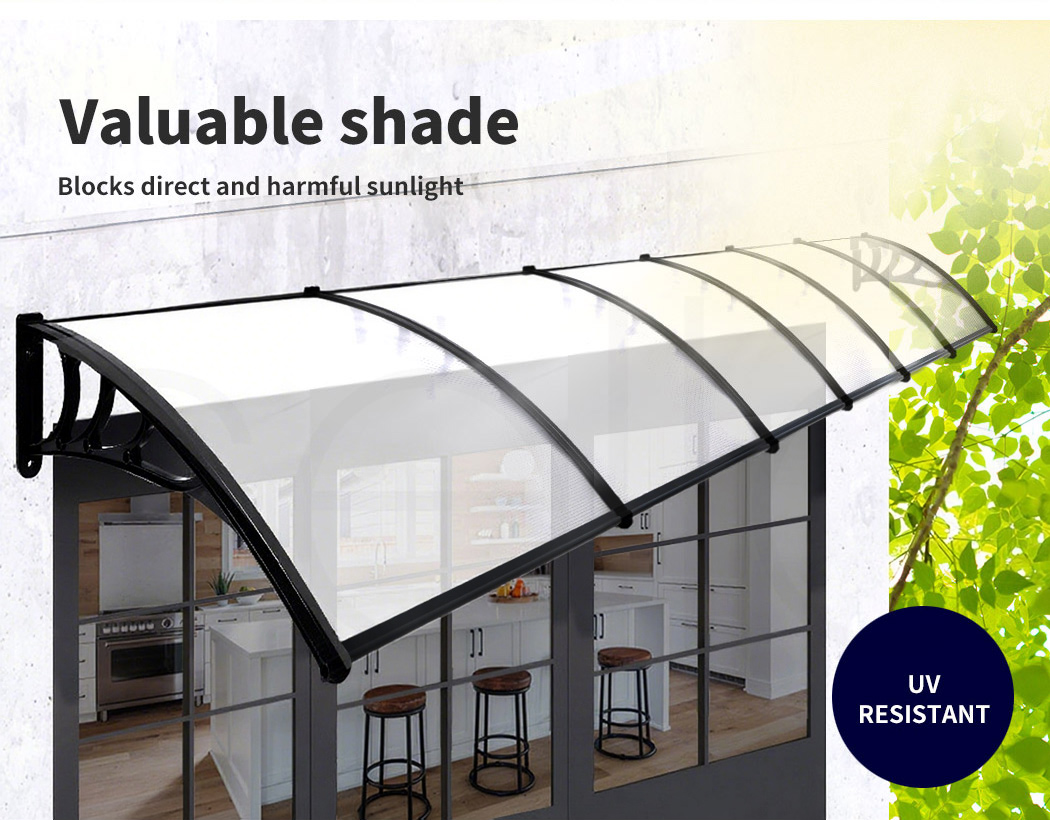 Mountview Window Door Awning Outdoor Canopy UV Patio Rain Cover DIY 1M X 1.2-6M - Picture 58 of 66
