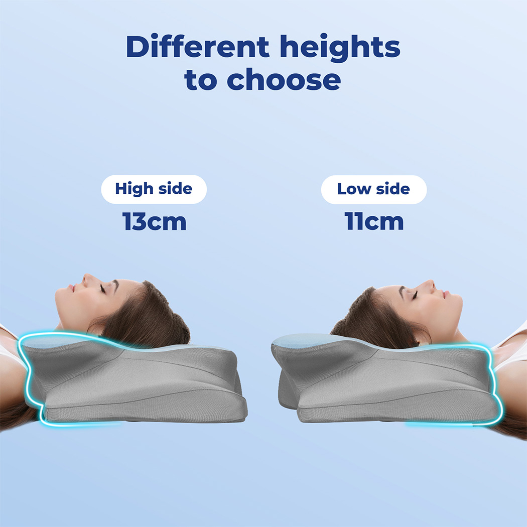 Dreamz Memory Foam Pillow Removable Pillowcase Neck Shoulder Arm Support Pain - Picture 18 of 33