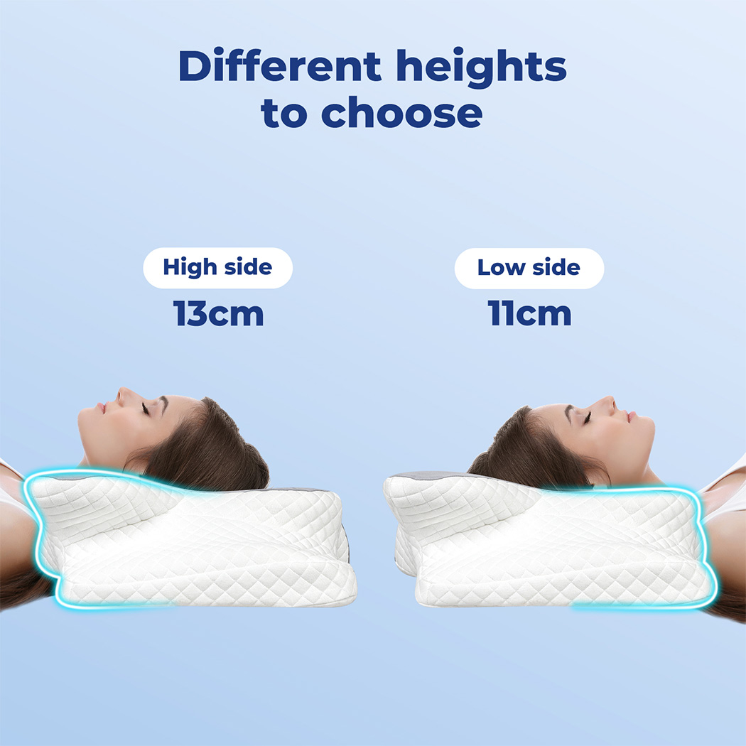 Dreamz Memory Foam Pillow Removable Pillowcase Neck Shoulder Arm Support Pain - Picture 29 of 33