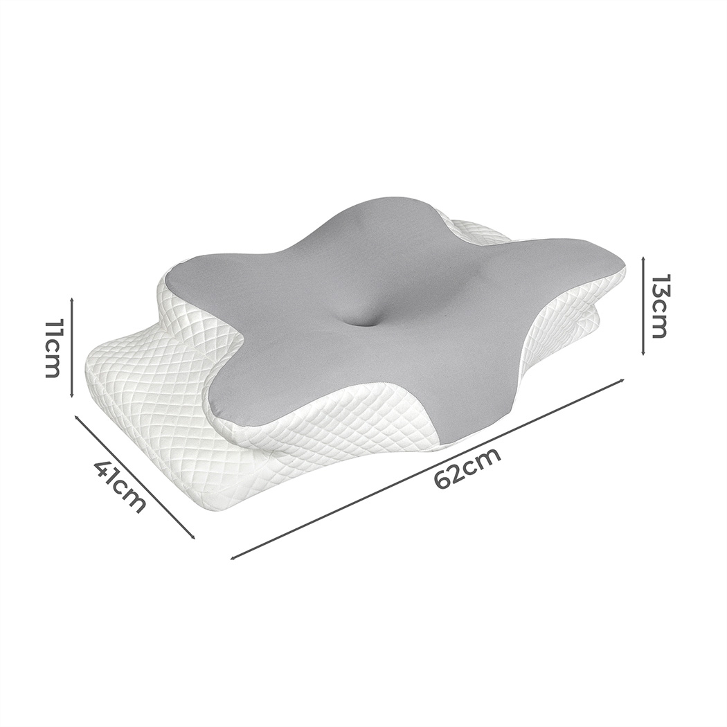 Dreamz Memory Foam Pillow Removable Pillowcase Neck Shoulder Arm Support Pain - Picture 31 of 33