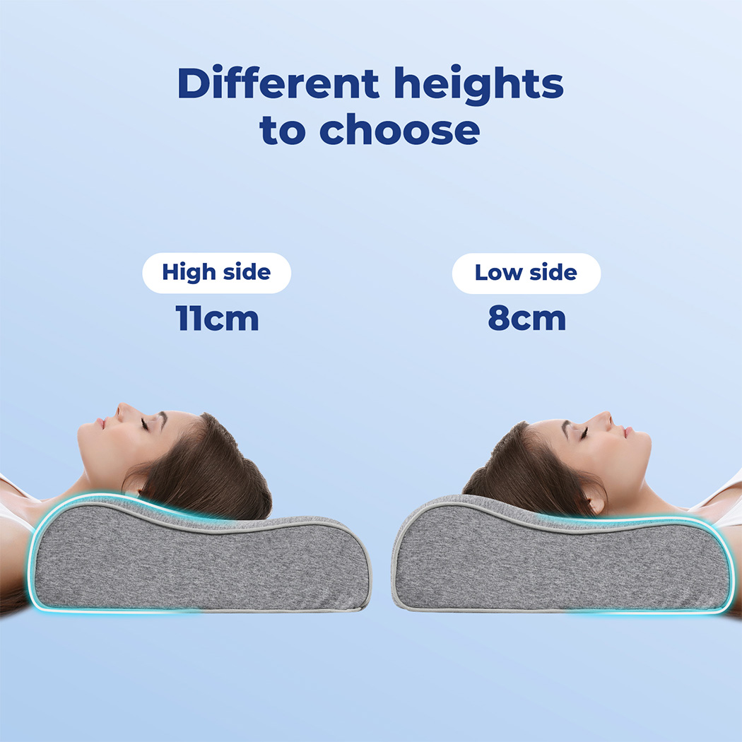 Dreamz Memory Foam Pillows Cervical Support Pilowcase Ergonomic Neck Pain Relief - Picture 17 of 30