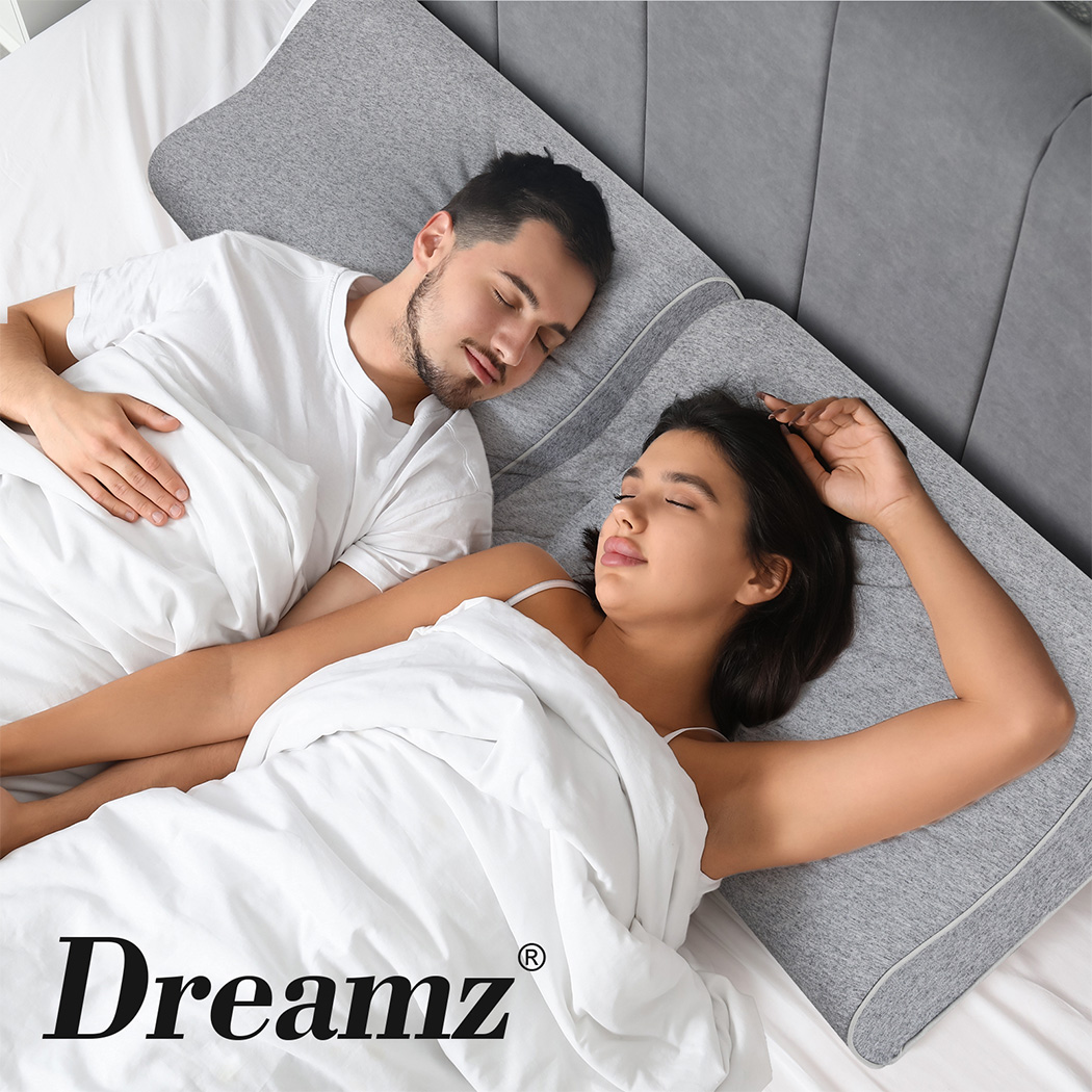 Dreamz Memory Foam Pillows Cervical Support Pilowcase Ergonomic Neck Pain Relief - Picture 19 of 30