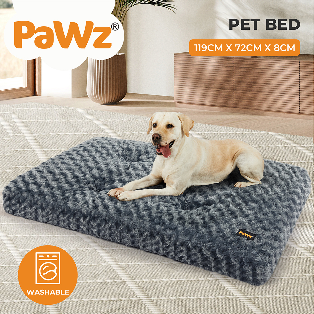 Pawz Dog Bed Pet Calming Washable Soft Warm Plush Mattress Cushion Extra Large - Picture 61 of 72