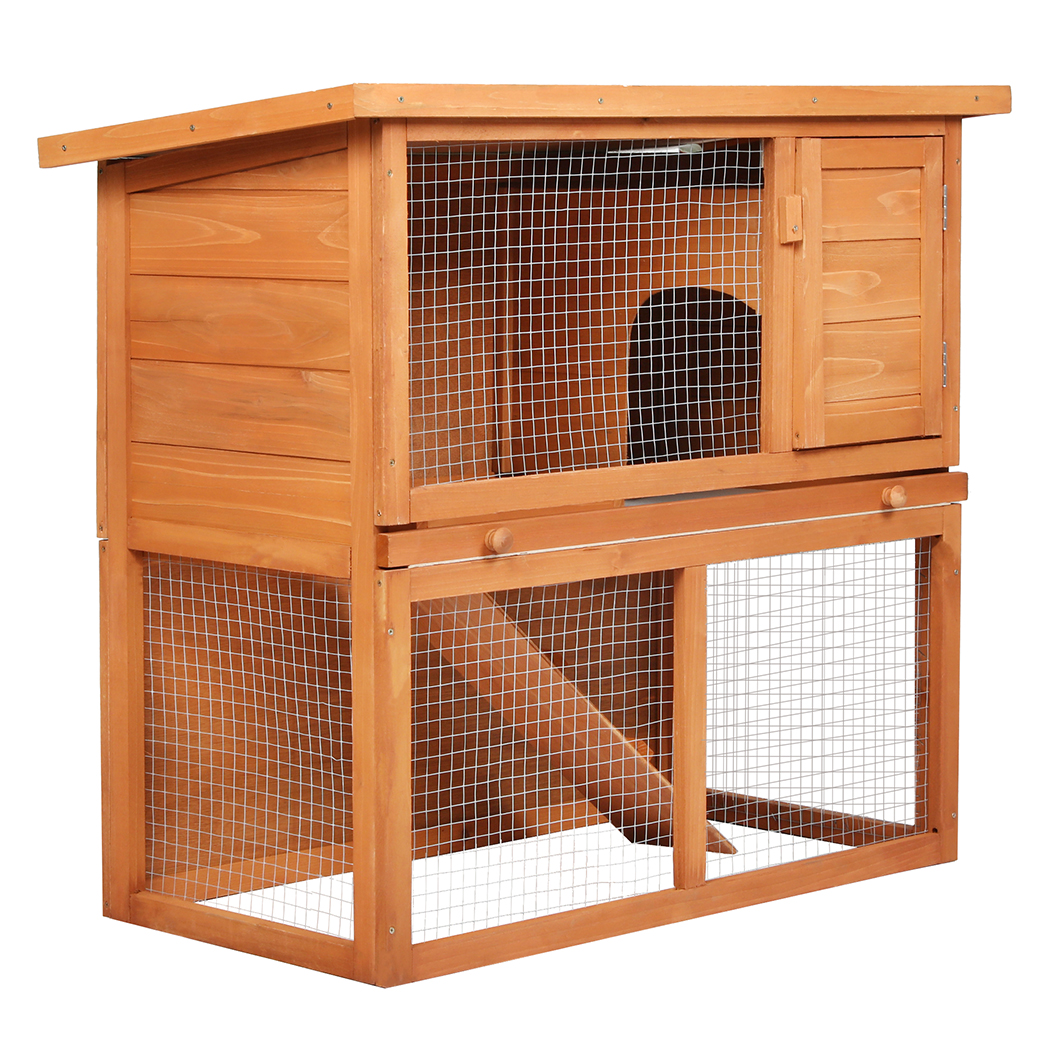 Pawz Chicken Coop Rabbit Hutch Large Hen Run Cage Hutches House Wooden Outdoor - Picture 45 of 45