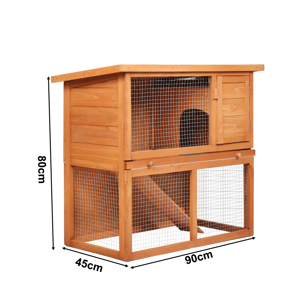 Pawz Chicken Coop Rabbit Hutch Large Hen Run Cage Hutches House Wooden Outdoor - Picture 42 of 45