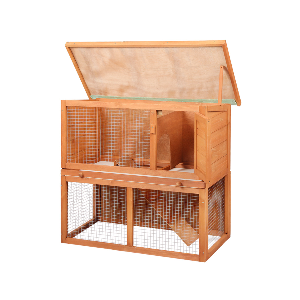 Pawz Chicken Coop Rabbit Hutch Large Hen Run Cage Hutches House Wooden Outdoor - Picture 44 of 45