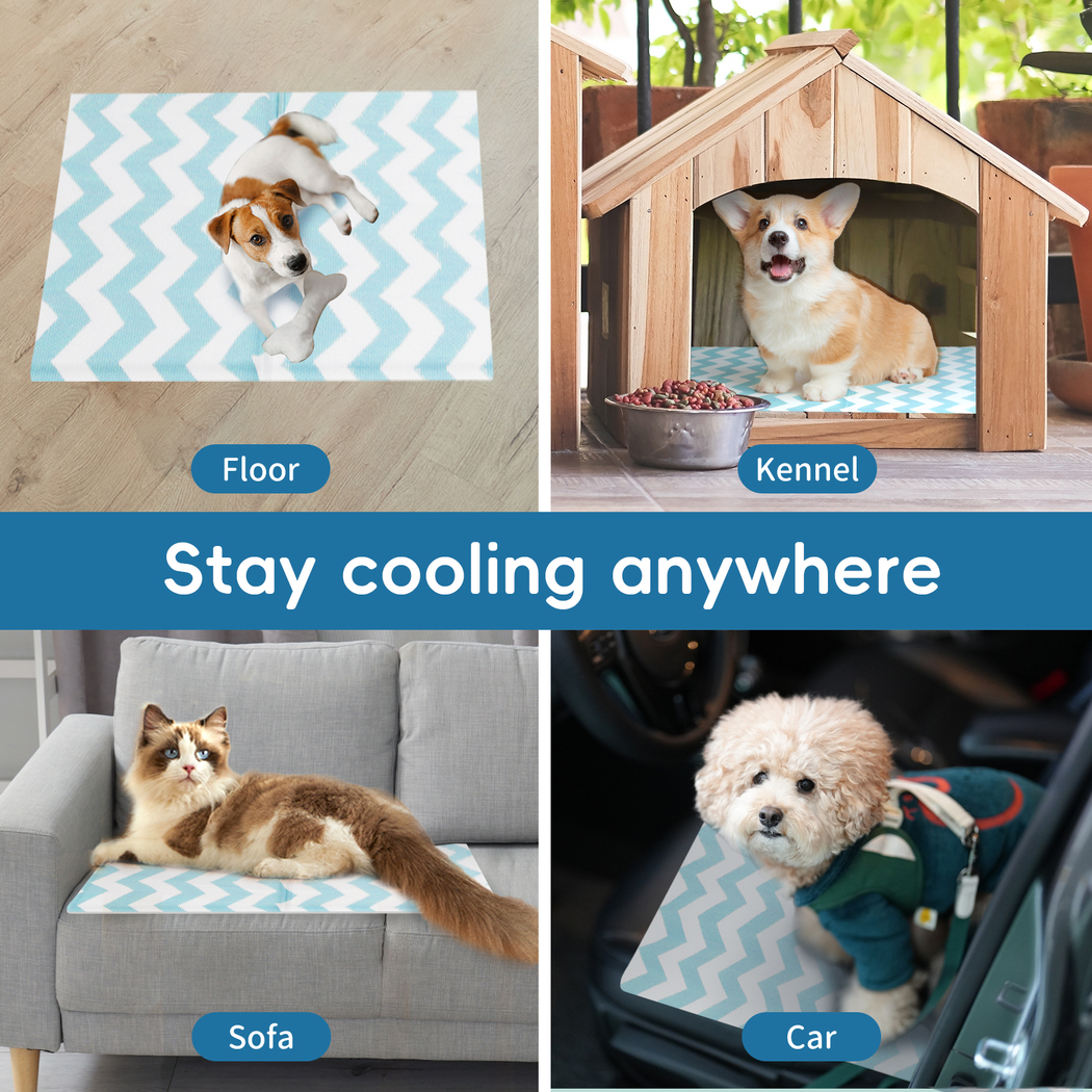 Pawz Pet Cooling Mat Gel Dog Water Bed Ice Mattress Non-Toxic Self-Cool Durable - Picture 46 of 107