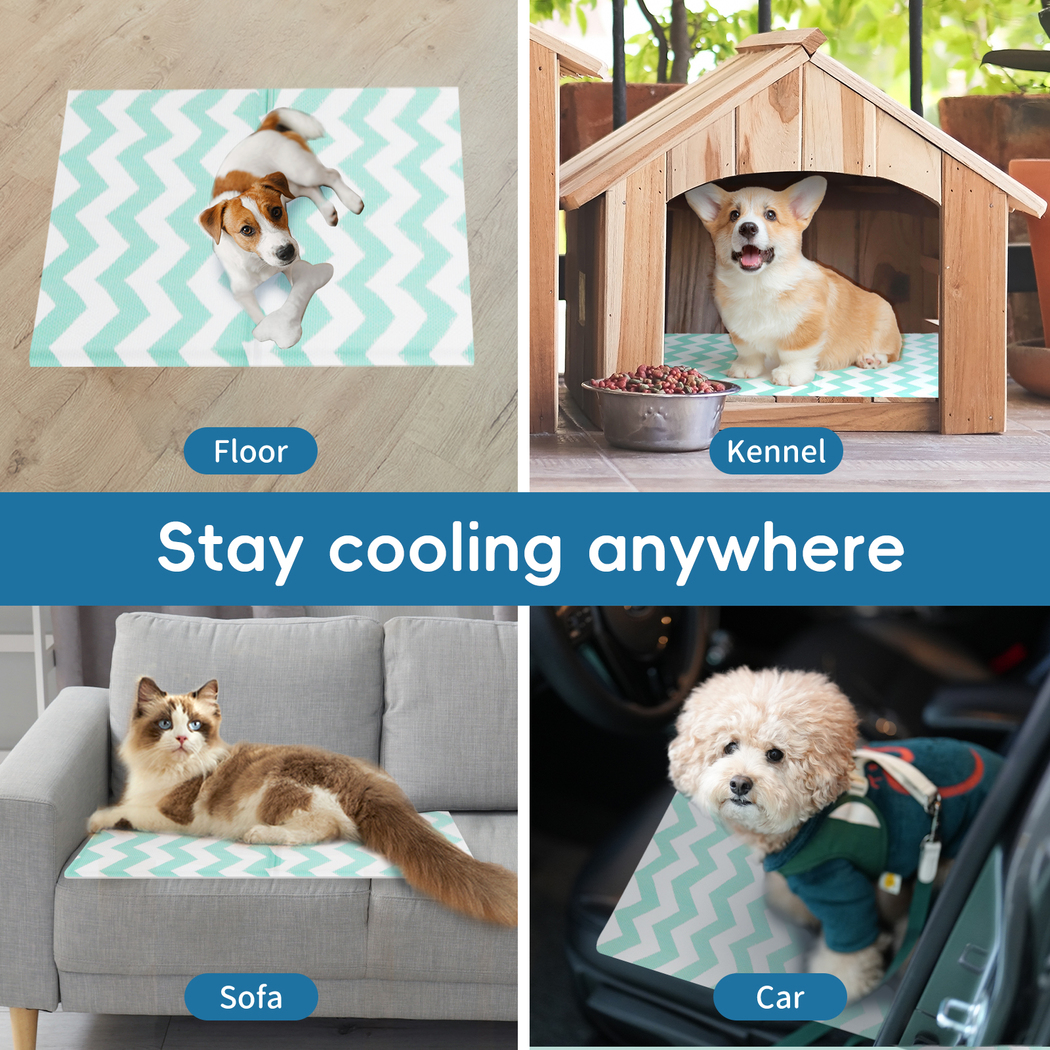 Pawz Pet Cooling Mat Gel Dog Water Bed Ice Mattress Non-Toxic Self-Cool Durable - Picture 94 of 107